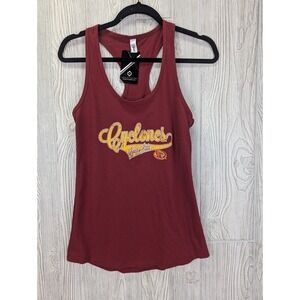 Iowa State Cyclones Racerback Tank Top Womens Small Red College Football Track